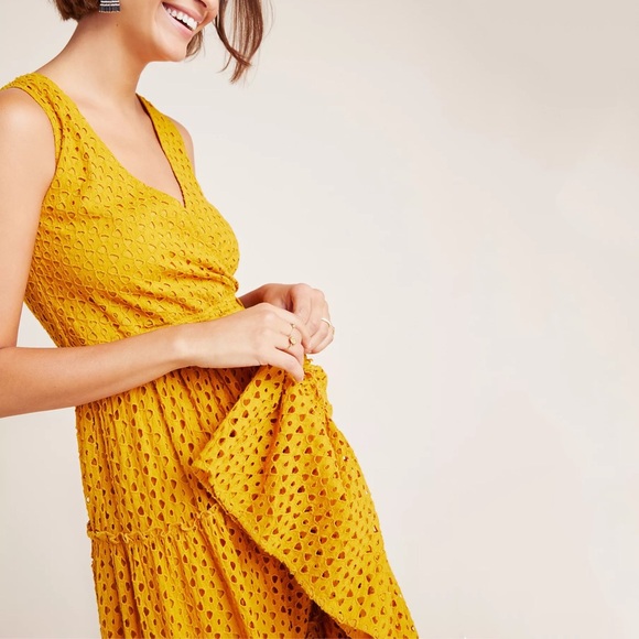 Anthropologie Frye Nuri Eyelet Wrap Dress - Picture 4 of 8